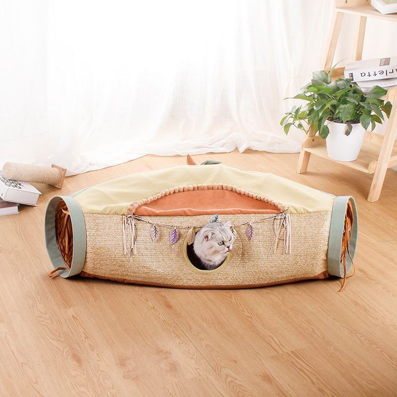 Interactive Pet Tunnel Toy Net Design Play Toy
