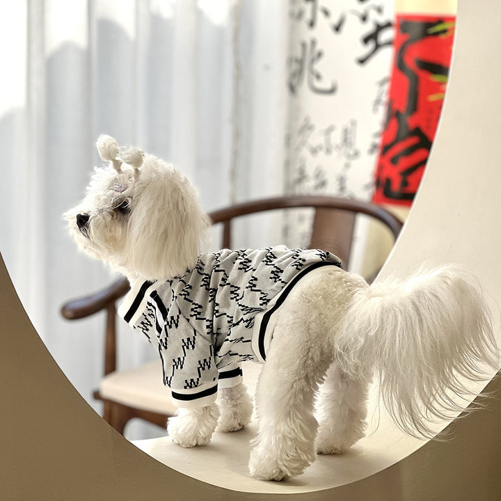 Autumn Winter Pet Jacket Zippered Warm Coat
