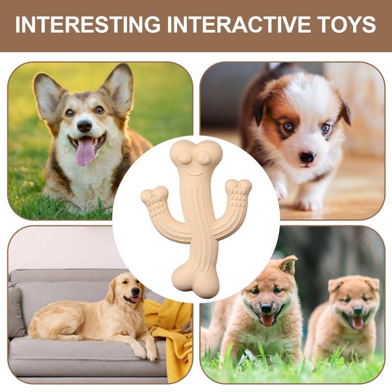 Cactus-Shaped Pet Chew Toy Ultra Durable Interactive Toy