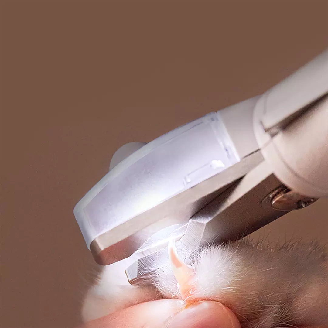 Professional Pet Nail Clipper With LED Light Trimmer Tool