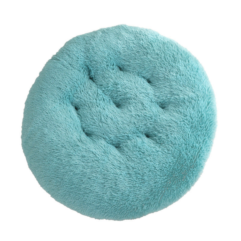 Round Plush Pet Mat Warm Soft Sleeping Bed