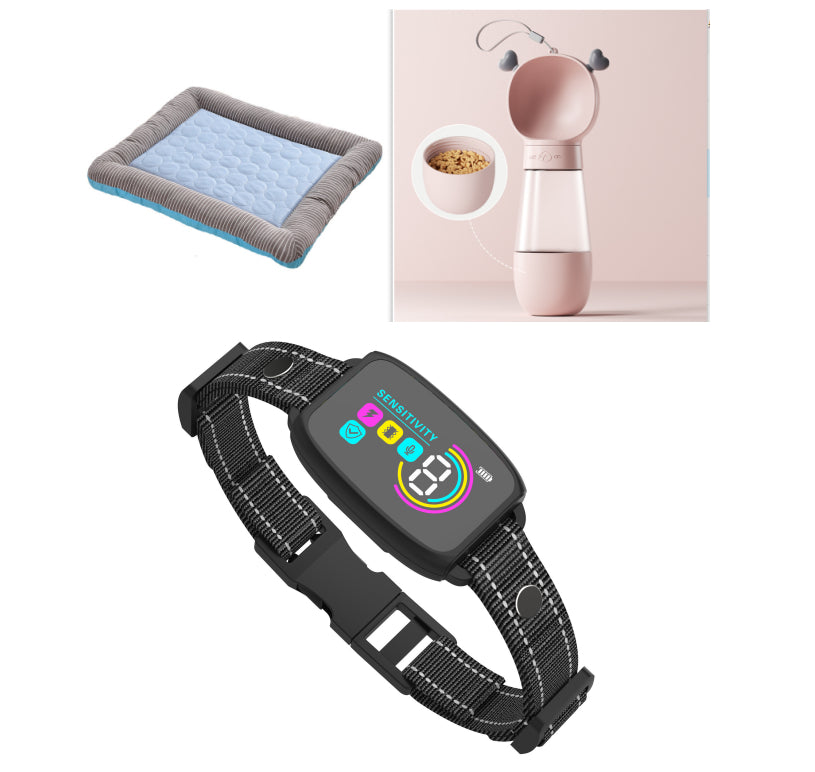 Smart Anti Barking Rechargeable Training Collar Waterproof HD Display