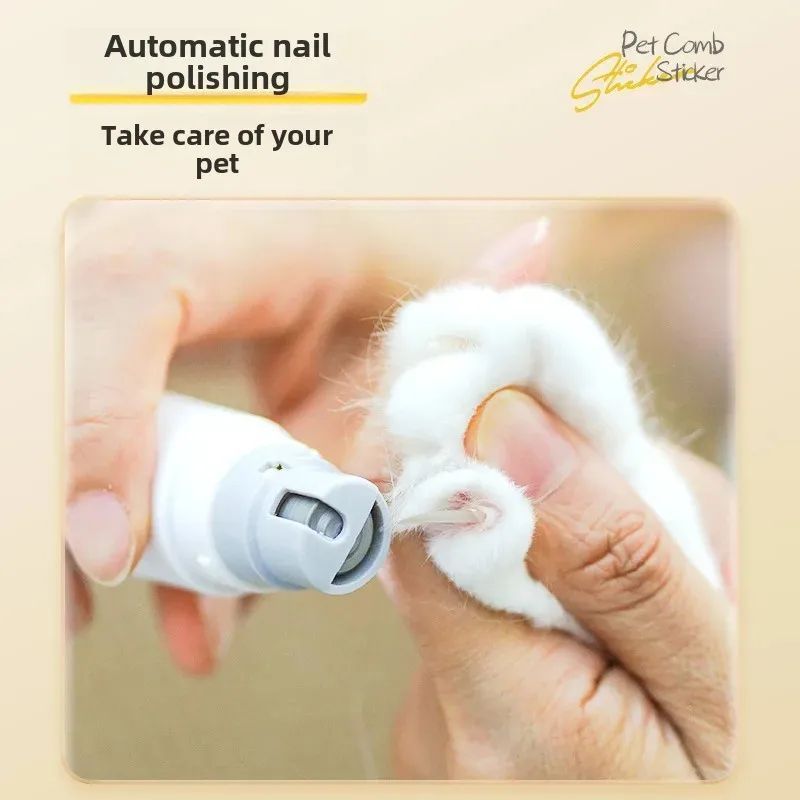 Rechargeable 2-In-1 Pet Nail Trimmer Grooming Comb Tool