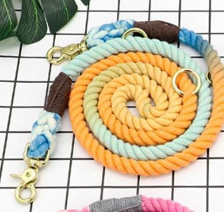 Multi-Color Cotton Pet Leash Durable Long Walking Lead