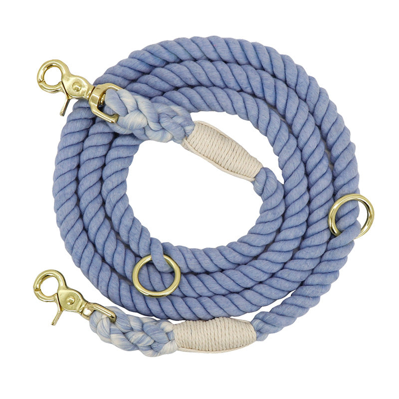 Multi-Color Cotton Pet Leash Durable Long Walking Lead