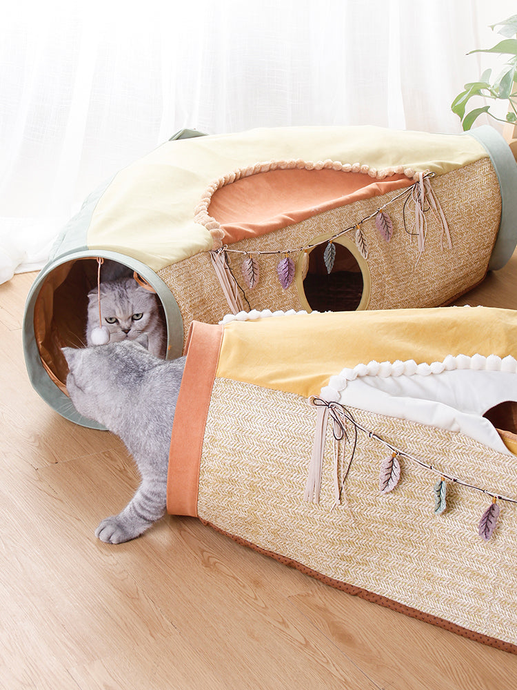 Interactive Pet Tunnel Toy Net Design Play Toy