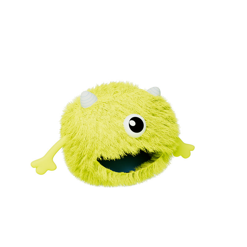 Fluffy Round Pet Bed Soft Calming Plush Self-Warming Cushion