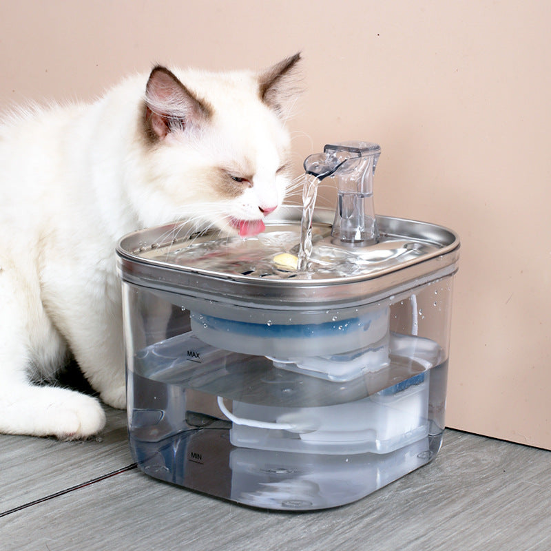 Stainless Steel Automatic Pet Water Fountain Intelligent Dispenser