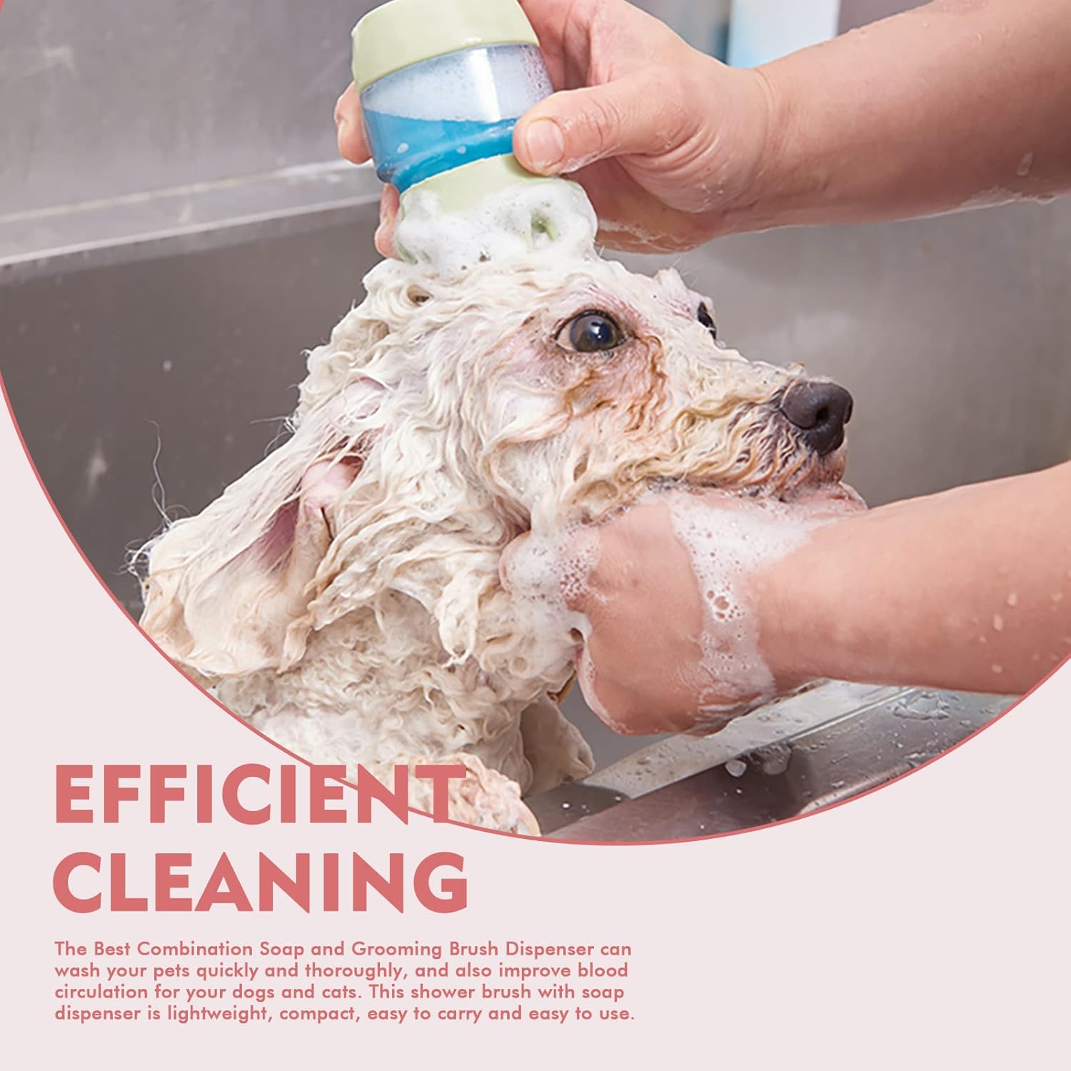 Pet Bath Brush Silicone Grooming Brush