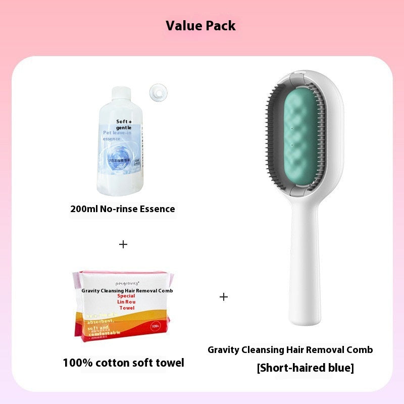 Pet Dematting Grooming Brush Comb For Hair Removal And Cleaning