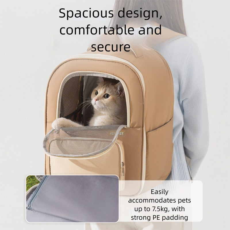 Breathable Pet Travel Backpack Comfortable Mesh Window Carrier