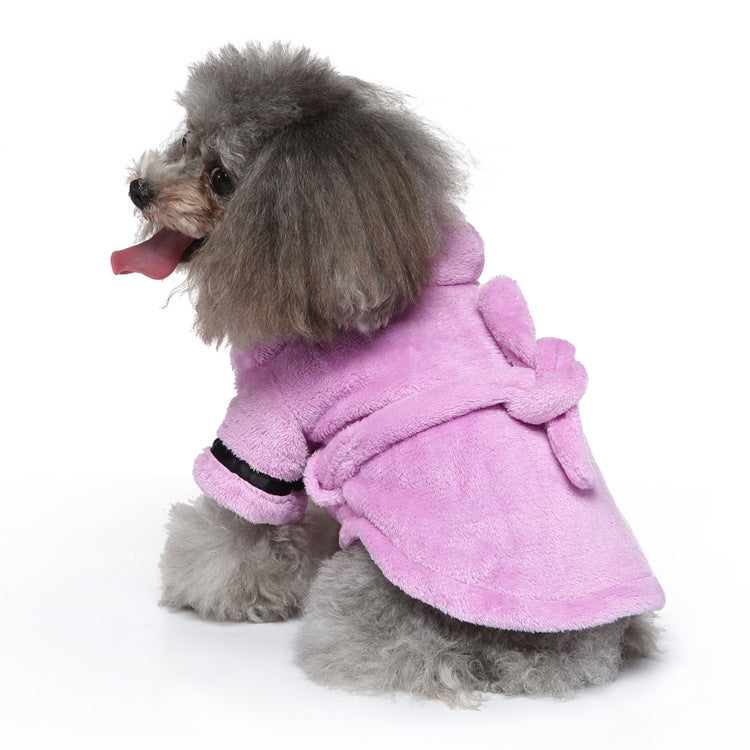 Pet Bathrobe And Towel Soft Absorbent Pet Clothes