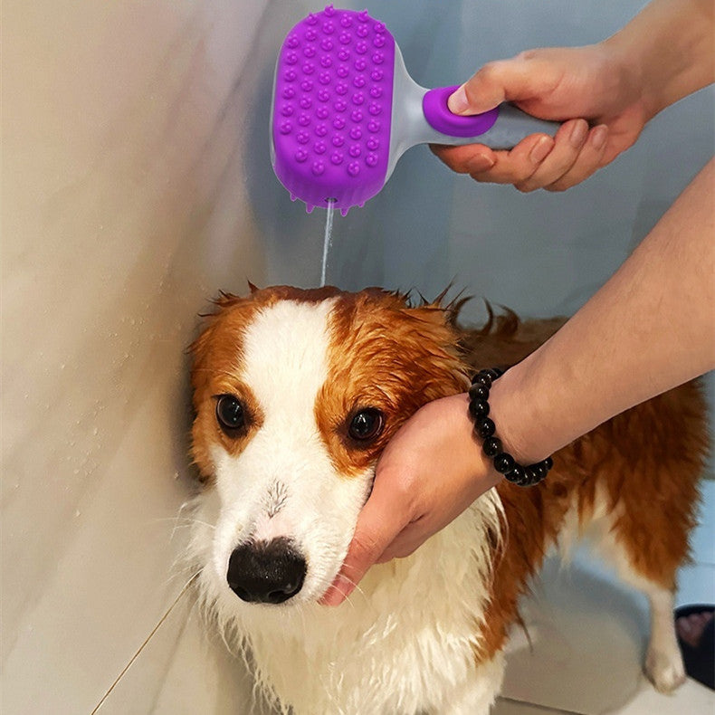 Pet Bath and Shower Brush Hair Cleaning Grooming Tool