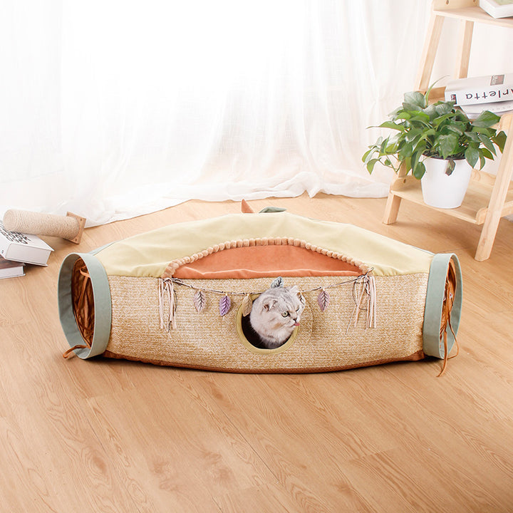 Interactive Pet Tunnel Toy Net Design Play Toy
