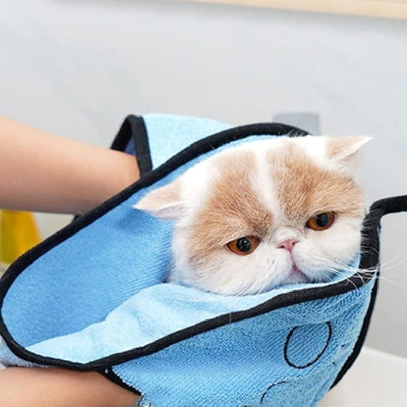 Quick-Absorbent Pet Bath Towel for Fast Drying