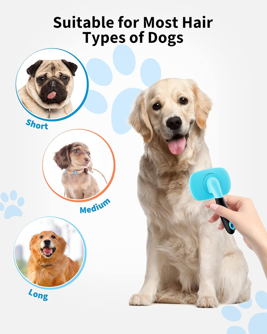Pet Grooming Brush- Shedding Grooming Tools