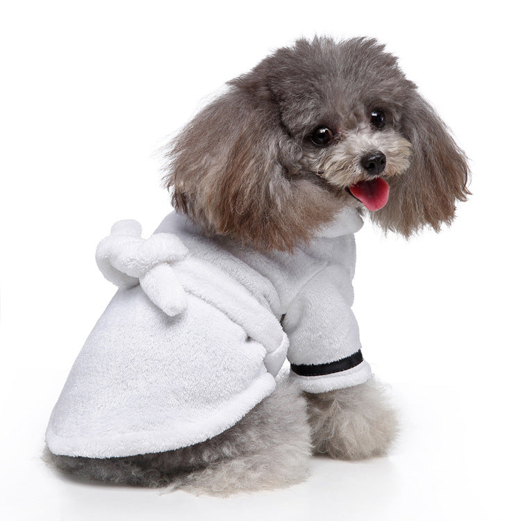 Pet Bathrobe And Towel Soft Absorbent Pet Clothes