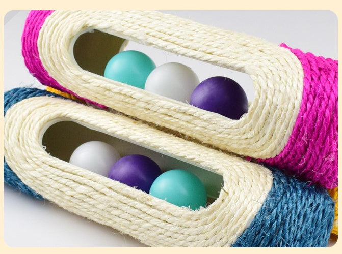 Long Sisal Drum Pet Chew Toy Set of Three
