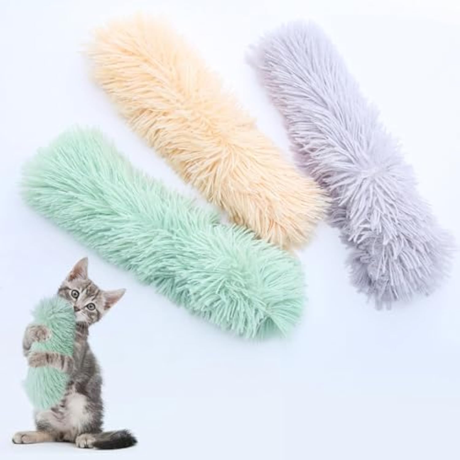 Interactive Pet Pillow Toys Soft Durable Crinkle Catnip Toys