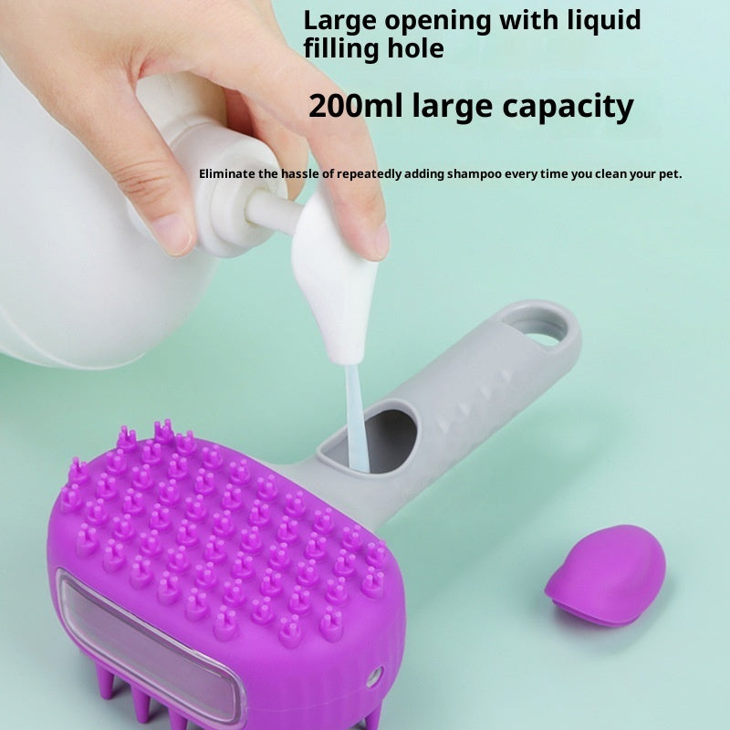 Pet Bath and Shower Brush Hair Cleaning Grooming Tool