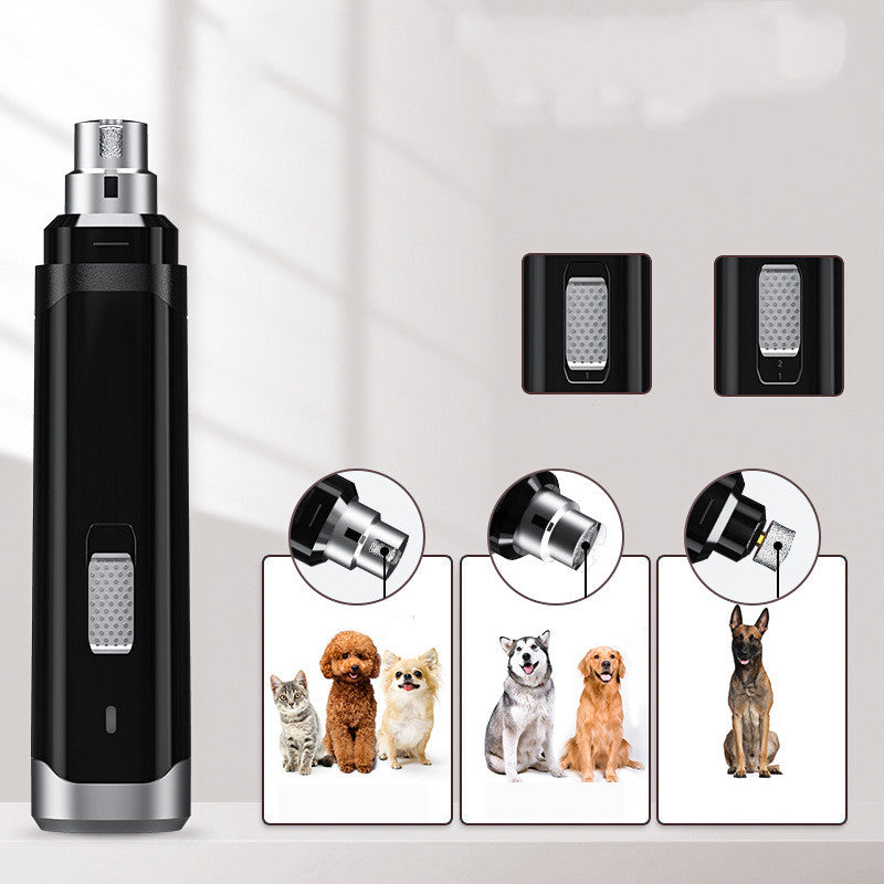 High-Power Electric Pet Nail Trimmer USB Rechargeable