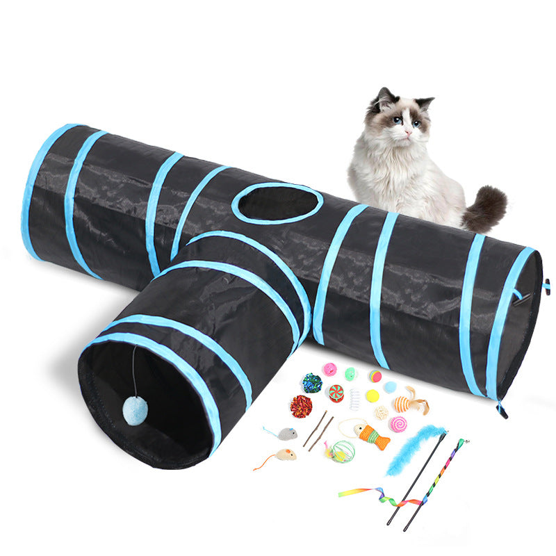 Foldable Pet Tunnel Interactive Climbing Toy