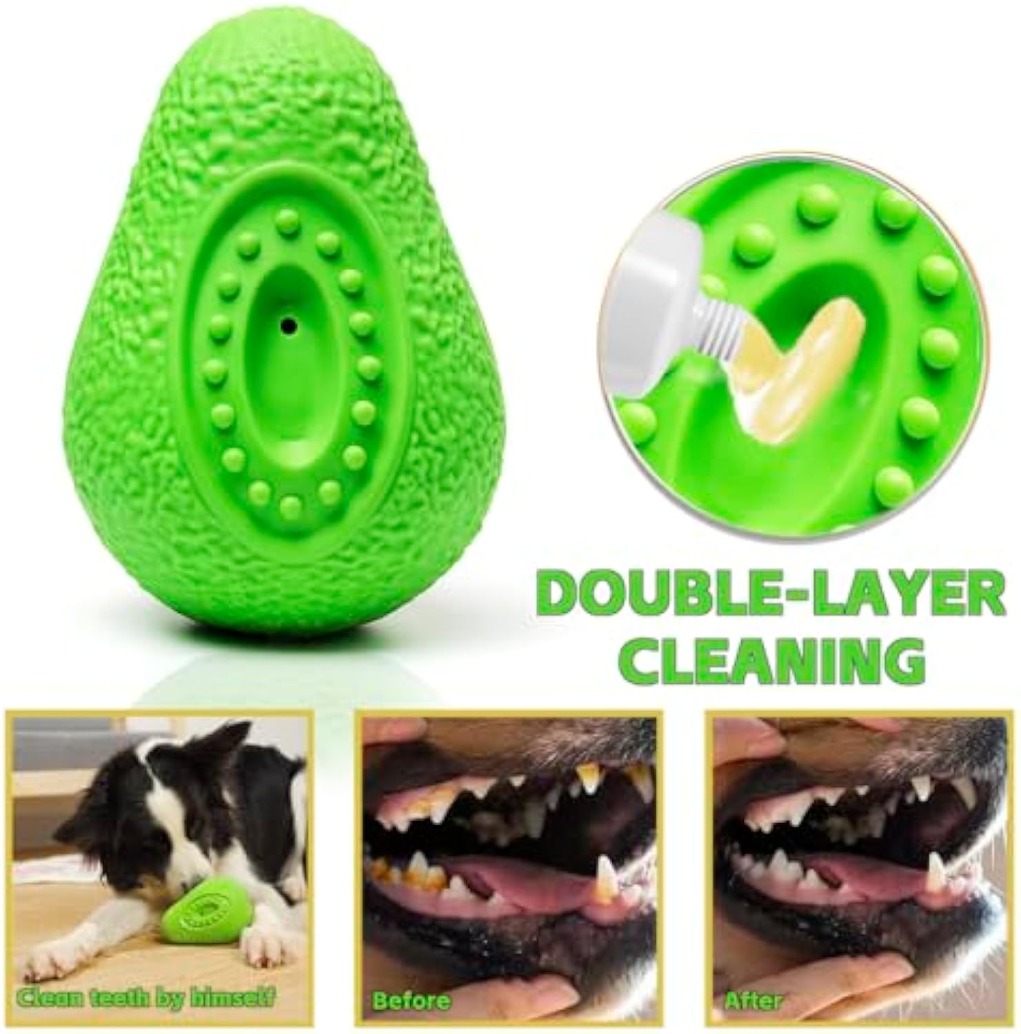 Indestructible Pet Chew Toy Durable Safe Rubber Toy