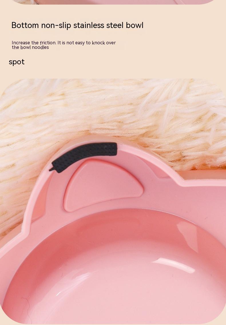 Pet Drinking Water And Food Bowl Rice Dish