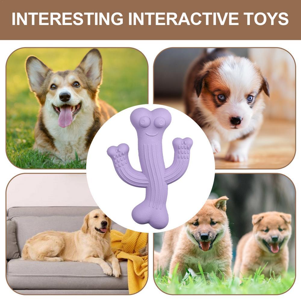 Cactus-Shaped Pet Chew Toy Ultra Durable Interactive Toy